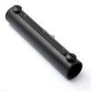 Rolling Ladder Track Bracket – Black Finish, Hook Style Horizontal