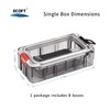 ECOFT Small Tackle Box 8pcs Removable Freely Assemble Fishing Tackle