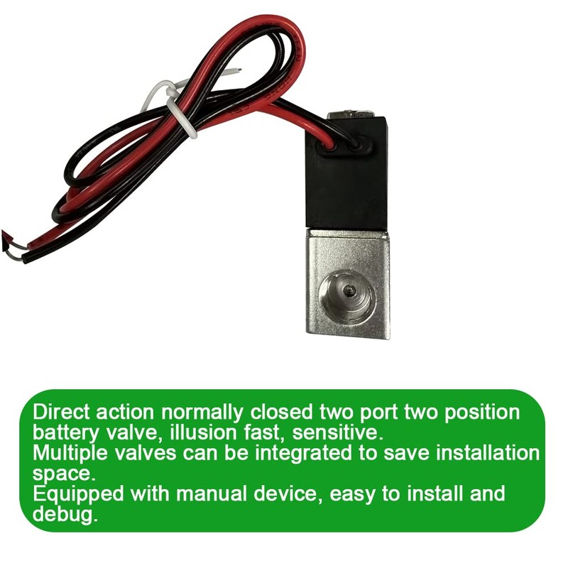 AOPANDA 1/4inch DC 24V 2 Way Normally Closed Electric Solenoid