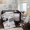 Lambs & Ivy Classic Snoopy White/Black/Gray 3-Piece Baby Crib Bedding
