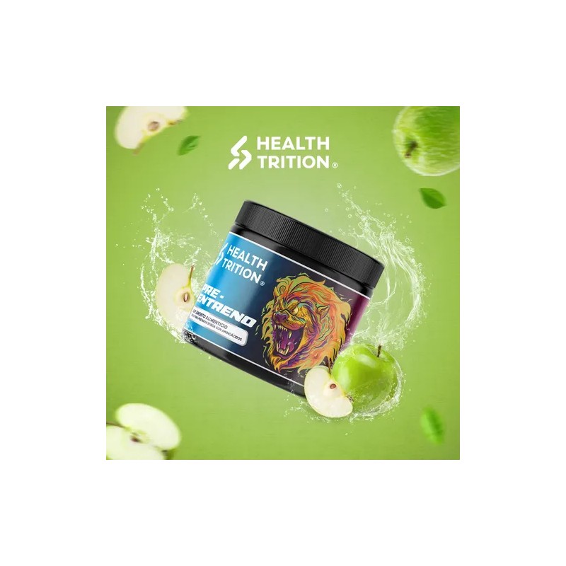Pre Entreno 300g Healthtrition Manzana Verde / 50 Porciones