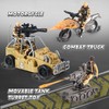 JOYIN Military Base Toys Set Including Army Vehicles, Army Men
