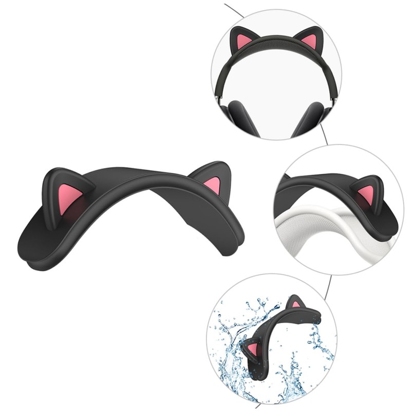SHOWERORO Adorable Cat Ear Headphone Headband Cover for Durable Wireless