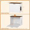 Dwanton Cat Litter Box Furniture Hidden, Cat Litter Box Enclosure,