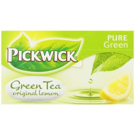 Pickwick Green Tea Original Lemon, 20 tea bags per Packages, (Pack of 6)