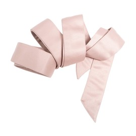 Maya Deluxe Women's Belt Ladies Satin Sash Waist Tie Ribbon Bow Accessory for Bridesmaids Bridal Wedding Prom Evening Occasion, Frosted Pink, S-M