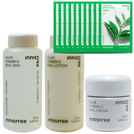Innisfree Olive Vitamin E Real 3 types (skin + lotion + cream)+ / 이니스프리 올리브 비타민 E 리얼 3종구성(스킨+로션+크림)+