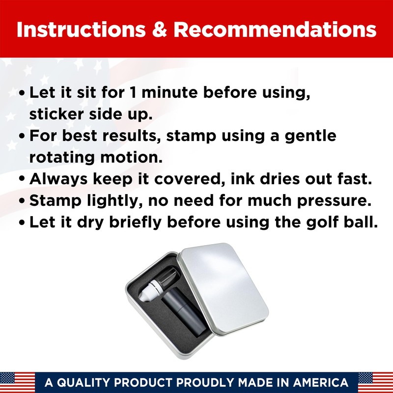 Golf Ball Marker Stamp with TiteSeal™ Technology - Big Foot