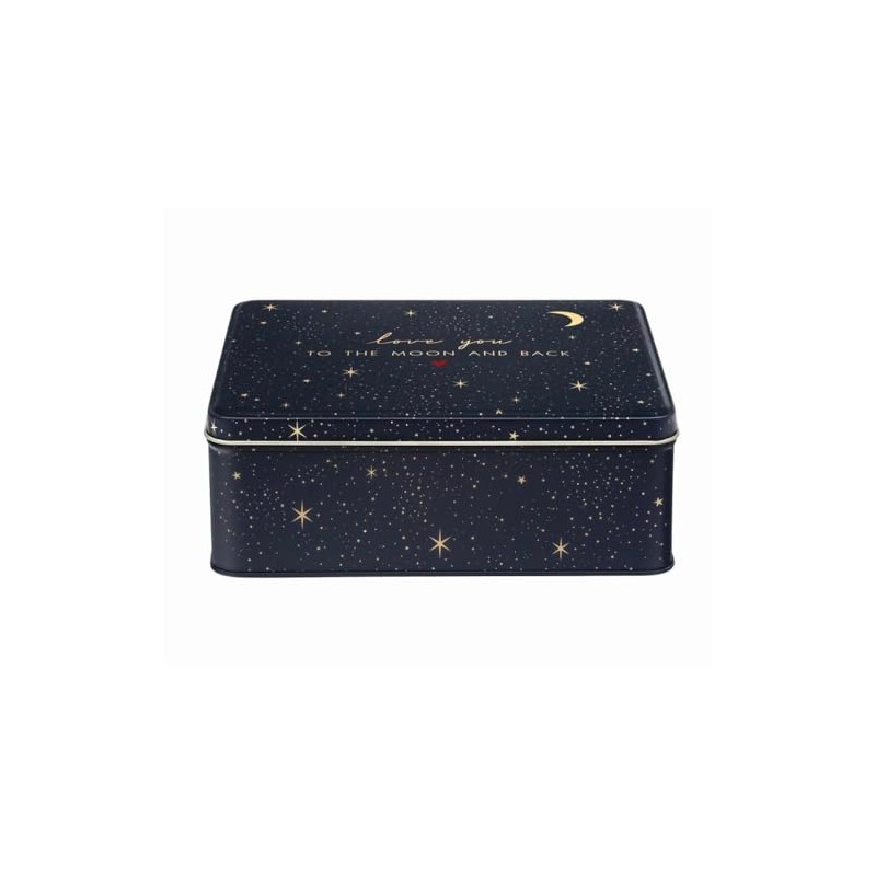 Sara Miller Little Gestures Deep Rectangular Tin 195x154x75mm - Love