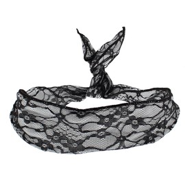 Zac's Alter Ego Vintage Style Floral Print Lace Wire Headband