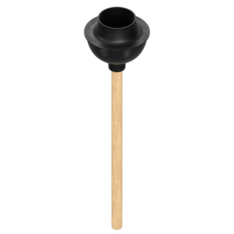 SteadMax Rubber Toilet Plunger, Double Thrust Force Cup, Heavy Duty,