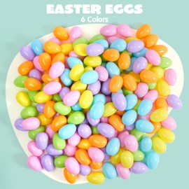 JOYIN 100PCS 3.15" Pastel Easter Eggs, Empty Easter Eggs Fillable, Colorful Plastic Eggs Bulks for Easter Hunt, Party Favor, Basket Stuffers Filler, Classroom Prize Supplies