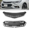 JHRISE Front Bumper Upper and Lower Honeycomb Mesh Grille For
