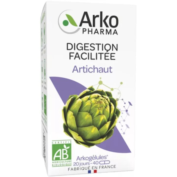 Arkogélules Artichoke Confort Digestif Bio, 40 capsules