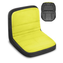PACETAP Riding Lawn Mower Seat Cover, Durable Polyester Oxford Waterproof Seat Cover Compatible with John Deere, for Craftsman, for Cub Cadet, for Kubota(Yellow,Medium)