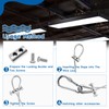 Pack of 60 Wire Rope Clamps, Bow Shape for Steel