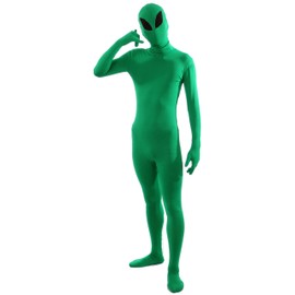 VSVO Full Body Greenman Suit - Lime Green (Alien, Large)