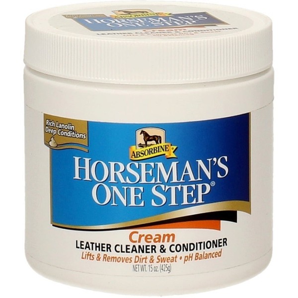 Absorbine Horsemans One Step Leather Cream - Riding Tack Cleaning Equipment