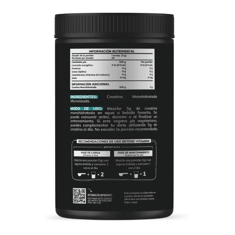 Creatina Monohidratada Micronizada Polvo Pre Workout 100 Alta Pureza Certificada