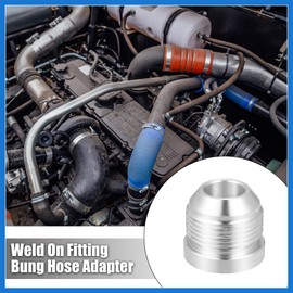 VekAuto Car Auto 16AN Male Weld on Fitting Bung Hose Adapter Fuel Oil Aluminum Alloy Silver Tone Pack of 4 Auto Accessories