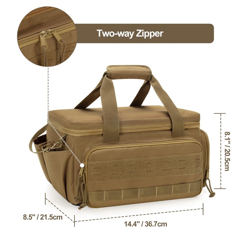 Rexmica 14-Inch Tool Bag with Anti-friction Bottom, Hand Tool Storage