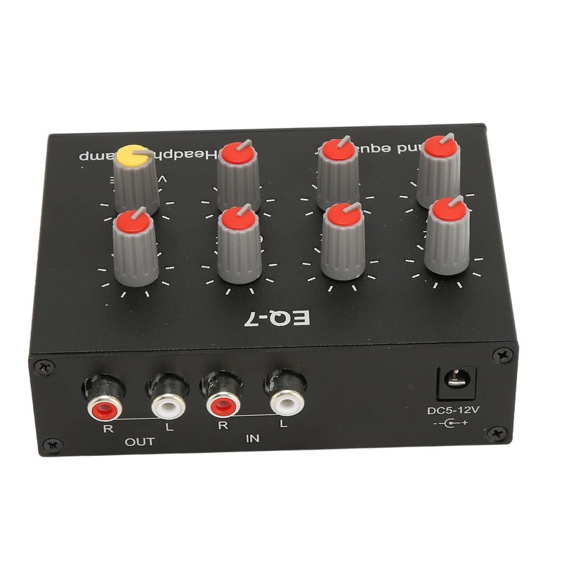 Cuifati 7 Band Car Audio Equalizer, Output Input, 12dB High