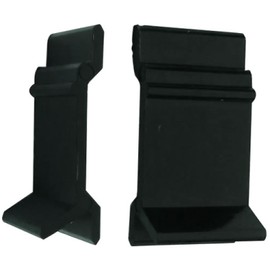 NickHouse 10 Table Rim Clip Nylon Patio Furniture Clips 1 5/16" X 3/4" Patio Table Clips for Glass Top and Acrylic Tops - Securely Holds Tops in Removable Rim (Black)