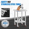 KUARBARR Stainless Steel Table for Prep & Work with 4