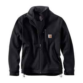 Carhartt Men's Big & Tall Rain Defender Relaxed Fit Heavyweight Softshell Jacket, Black, XX-Large Tall