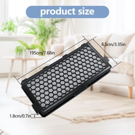 4 PCS SF-AA50 AirClean Filters for Miele S4 S5 S6 S8 S4000 S5000 S6000 S8000 Series,Cat and Dog S5260 S5261 Tt5000 Sf-Aac50, Complete C2,C3, Compact C1, C2，Miele Filter Vacuum C3