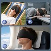 Sleep Mask with Bluetooth 5.4 Headphones, Removable 3D Eye Cups,