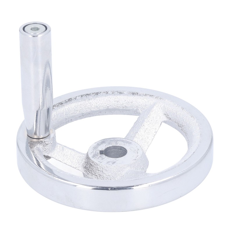 3 Spoke Hand Wheel with Revolving Handle Cast Iron Round