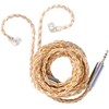 erjigo KZ Gold Silver Mixed Braiding Upgrade Cable 2 pin