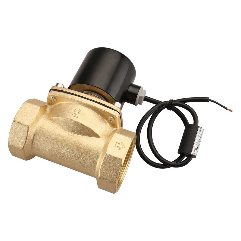 Baomain 2 inch DC 12V Brass Electric Solenoid Valve Water