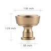 Ravinte 5 Pack Champagne Bronze Kitchen Cabinet Knobs Single Hole