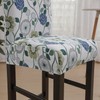 SPRINGRICO Bar Stool Covers Set of 4, Stretch Washable Barstool