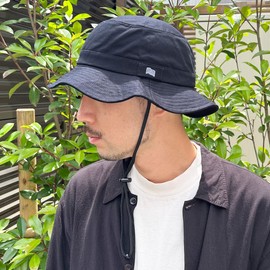 Basic Ench, American Adventure, Safari Hat, Foldable, Mesh Inside, Breathable, Hand Wash, Washable, Sun Protection, Flag, American Flag, Chin Strap, Antibacterial, Deodorizing, Women's, Men's, One