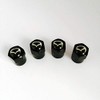Black Dust Valve Caps with Maz Black Logo. Flair Crossover