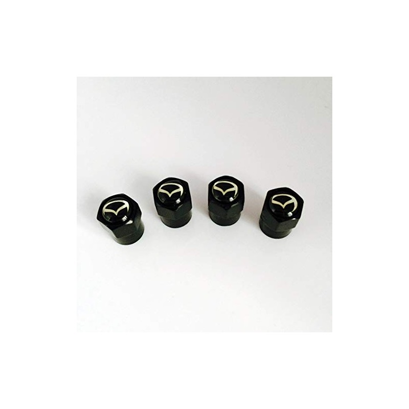 Black Dust Valve Caps with Maz Black Logo. Flair Crossover
