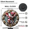 10-Inch Wood Wall Clock for a Yoga Studio with a