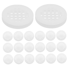 TEHAUX Wardrobe Air Vent Holes 20pcs Round Plastic Vents Cabinet Door Covers Decorative Covers Easy Installation Airflow