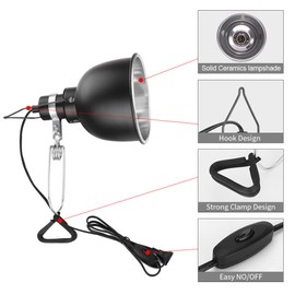 75W Reptile Heat Lamp Tortoise Heat Lamp Basking Lamp Heater for Reptiles Lizard Turtle Aquarium Bulb Included