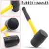 TOOLSTAR Rubber Hammer Mallet, 12oz Double Head Soft Hammer with