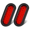 LIGBT 6 Inch Red Led Oval Trailer Tail Light 6’’