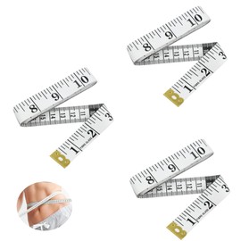 3PCS Tape Measure 150X2.0cm Body Measuring Tape Measuring Tape for Body Measurements Tape Measure Sewing Soft Ruler measurement Tape for Sewing Waist Circumference Tailors Tape(White)