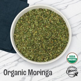 J MAC BOTANICALS Organic Moringa Leaf (16 oz) dried organic leaves from the Egyptian Nile Valley, malunggay leaves fresh