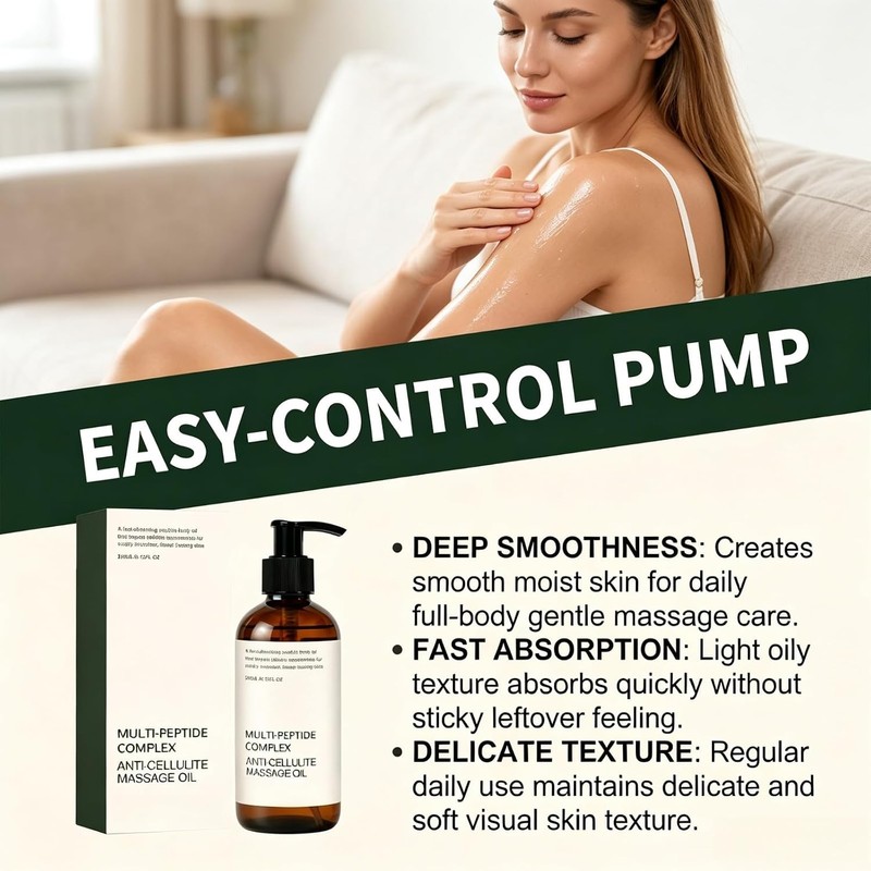 Body Peptide Oil, Body Anti Cellulite Oil, Lightweight Daily Care
