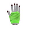 Unbranded Fishnet Wrist Length Fingerless Gloves One Size-Lime Green-One Size