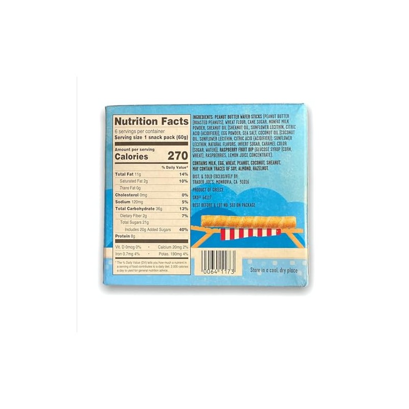 PB&J crispy peanut butter filled wafer sticks with raspberry fuit