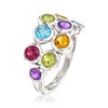 Ross-Simons 2.40 ct. t.w. Multi-Gemstone Bubble Ring in Sterling Silver.